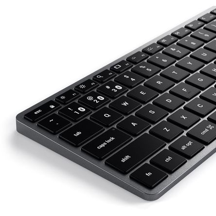 Teclado Bluetooth Retroiluminado Satechi Slim X1 Gris Espacial 1629597-REG