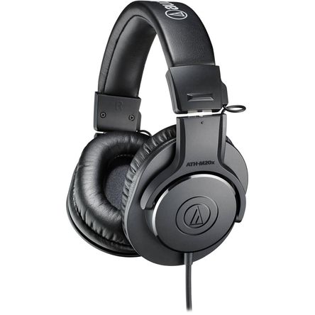 Auriculares de Monitor Cerrados Audio-Technica ATH-M20x (Negro) - Para Grabación y Mezcla en Casa, C 1024219-REG