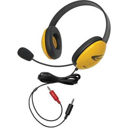 Auriculares Califone 2800YL-AV (Conector Doble de 3.5mm, Amarillo) 1138925-REG