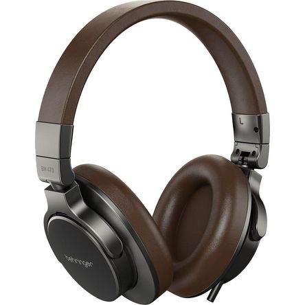 Auriculares de Estudio Cerrados Behringer BH 470 (Marrón/Plata) - Monitoreo Compacto con Drivers Din 1821095-REG
