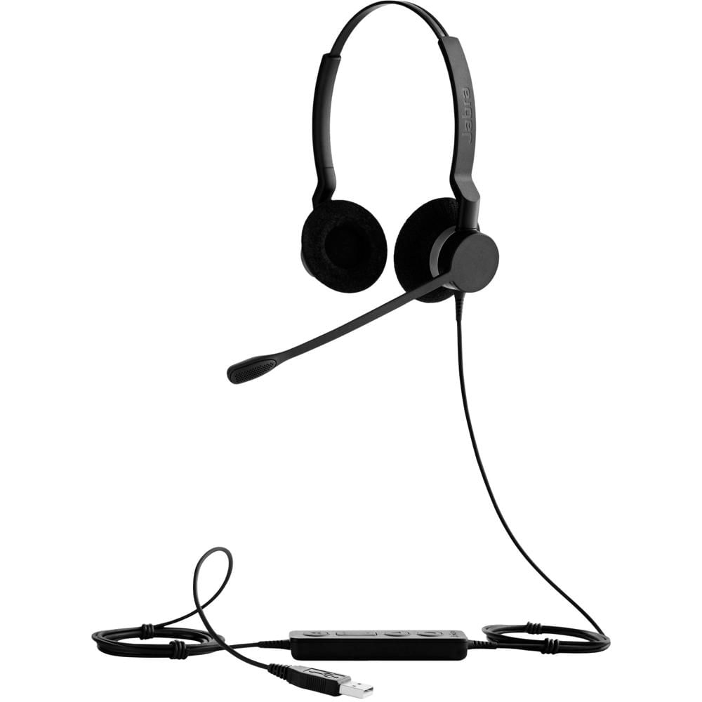 Auriculares Jabra BIZ 2300 Microsoft Duo USB Type-A: Sonido HD, Cancelación de Ruido, Protección Aud 1098366-REG Auriculares Jabra BIZ 2300 Microsoft Duo USB Type-A: Sonido HD, Cancelación de Ruido, Protección Aud 1098366-REG