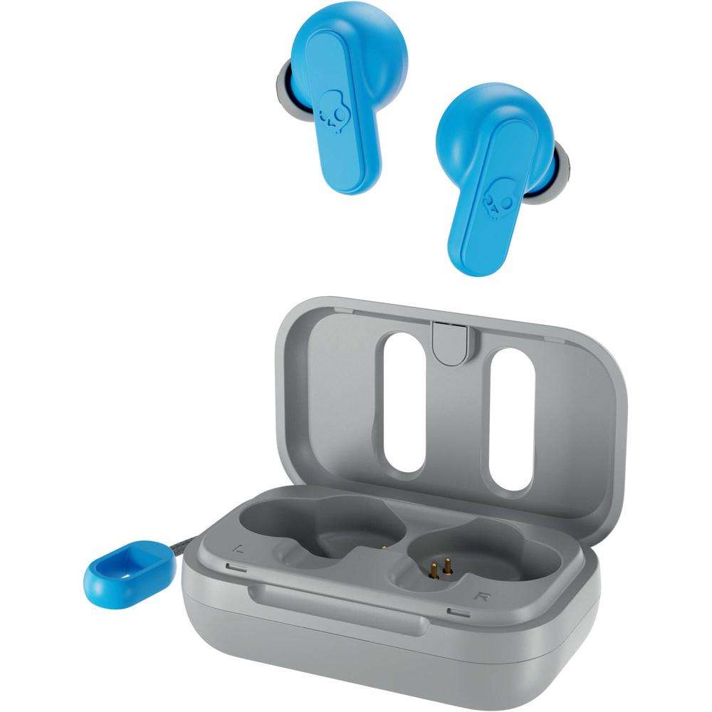 Auriculares In-Ear True Wireless Skullcandy Dime 2 (Gris Claro/Azul) - Drivers Dinámicos de 6mm, Dis 1741035-REG Auriculares In-Ear True Wireless Skullcandy Dime 2 (Gris Claro/Azul) - Drivers Dinámicos de 6mm, Dis 1741035-REG