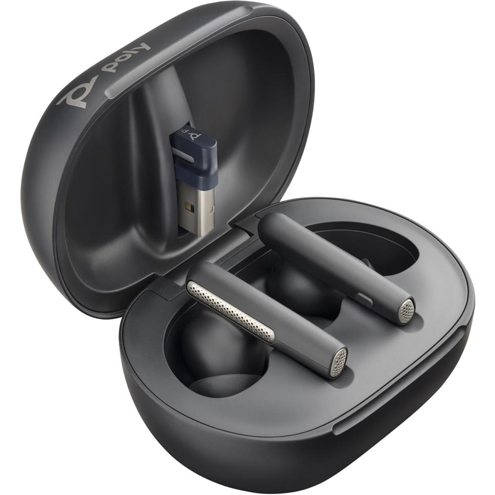 Auriculares Poly Voyager Free 60+ UC (Negro Carbón) - Cancelación de Ruido Activa, Conexiones Múltip 1805210-REG Auriculares Poly Voyager Free 60+ UC (Negro Carbón) - Cancelación de Ruido Activa, Conexiones Múltip 1805210-REG