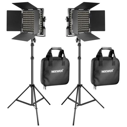 Kit de 2 Luces de Video Led Neewer Bi Color con Soportes 1732724-REG