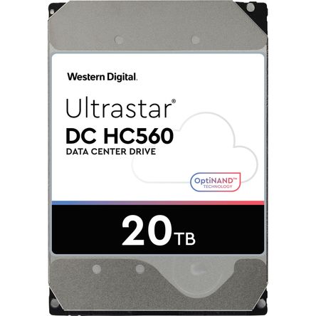 Disco Duro Interno Wd Ultrastar Dc Hc560 de 20Tb Sata Iii 3.5 a 7200 Rpm 1723062-REG