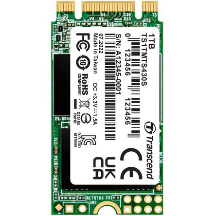 Ssd M.2 Transcend 430S de 1Tb 1722915-REG Ssd M.2 Transcend 430S de 1Tb 1722915-REG