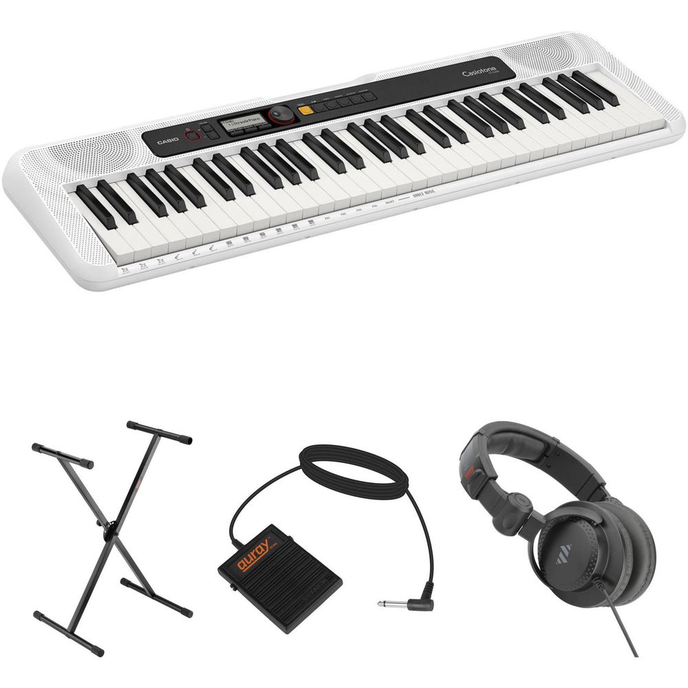 Teclado Portátil Casio Ct S200 de 61 Teclas Kit de Valor con Soporte Pedal Y Auriculares Blanco 1560638-REG Teclado Portátil Casio Ct S200 de 61 Teclas Kit de Valor con Soporte Pedal Y Auriculares Blanco 1560638-REG