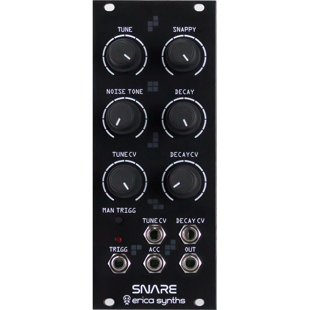 Módulo Eurorack de Batería Snare Analógica Erica Synths (10 HP) - Tono, Decaimiento y Control CV