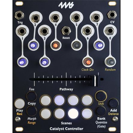 Módulo Eurorack 4ms Catalyst Controller (20 HP) - Controlador Macro de Ocho Canales, Morphing de Cro 1807805-REG