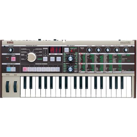 Korg microKORG: Sintetizador y Vocoder de 37 Teclas Sensibles a la Velocidad con 128 Programas y Arp 262435-REG Korg microKORG: Sintetizador y Vocoder de 37 Teclas Sensibles a la Velocidad con 128 Programas y Arp 262435-REG