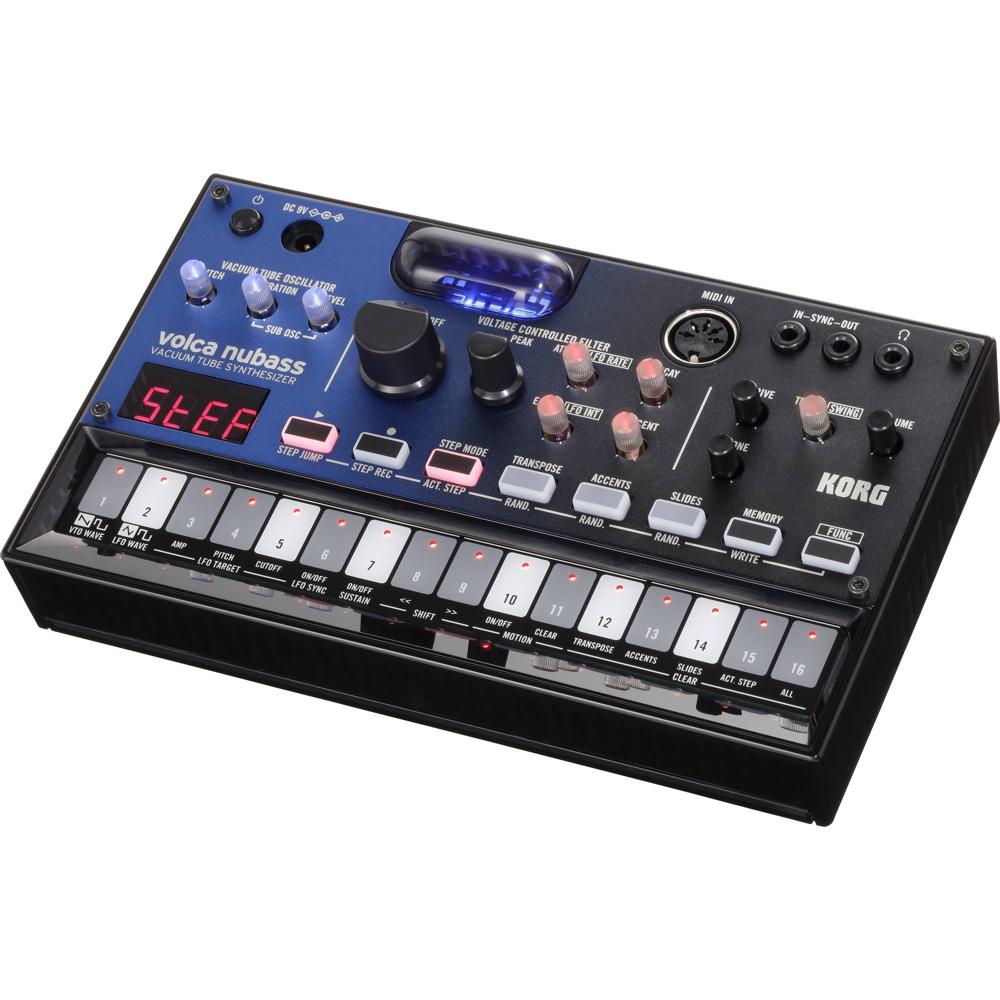 Korg Volca Nubass: Sintetizador de Tubo de Vacío con Secuenciador de 16 Pasos y Circuito de Oscilado 1476278-REG Korg Volca Nubass: Sintetizador de Tubo de Vacío con Secuenciador de 16 Pasos y Circuito de Oscilado 1476278-REG