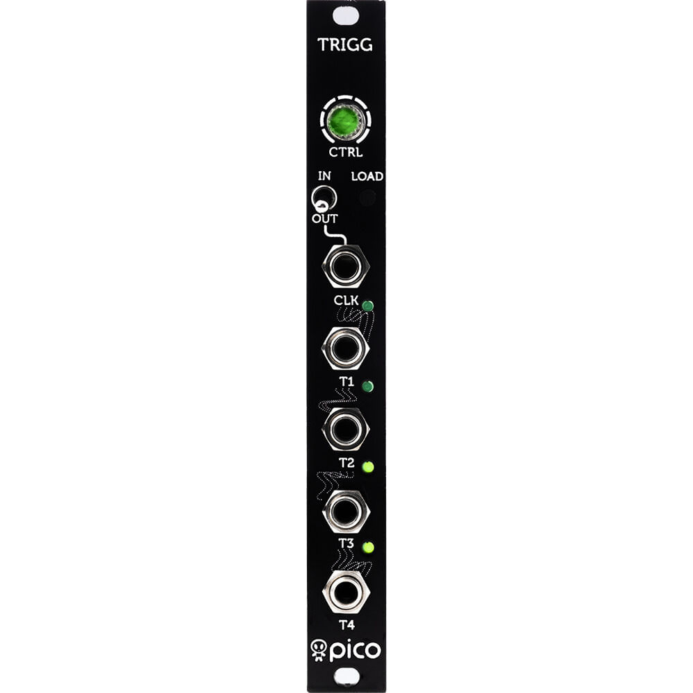 Módulo Eurorack Erica Synths Pico Trigger (3 HP) - Reloj Interno/Externo, Salida de Reloj, Patrones
