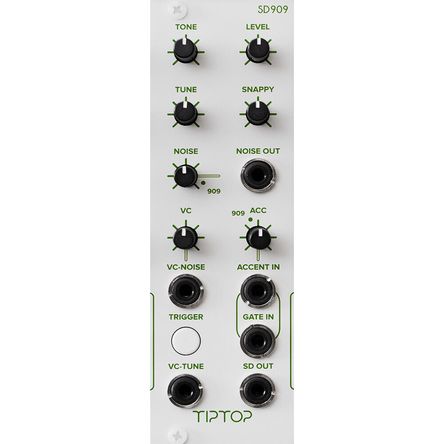 Módulo Eurorack TipTop Audio SD909 Snare Drum (4 HP) - Circuito Analógico TR-909, Entradas de Gatill 1786843-REG