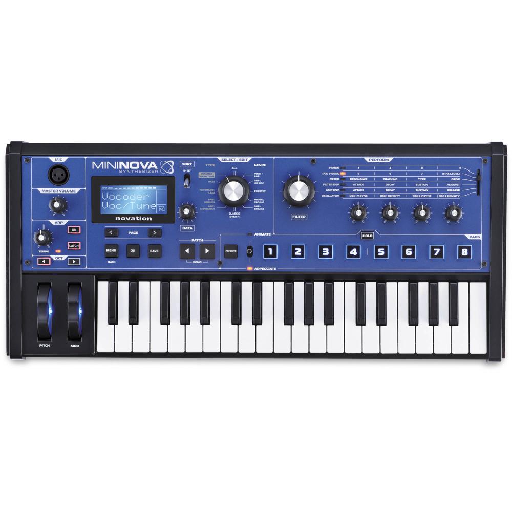 Novation MiniNova 37 Teclas Mini Sintetizador Compacto con Motor de Sonido UltraNova, 256 Sonidos Pr 889986-REG Novation MiniNova 37 Teclas Mini Sintetizador Compacto con Motor de Sonido UltraNova, 256 Sonidos Pr 889986-REG