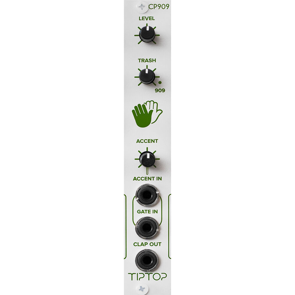 Módulo Eurorack TipTop Audio CP909 Clap Analógico (4 HP) - Circuito Original TR-909, Entradas de Gat