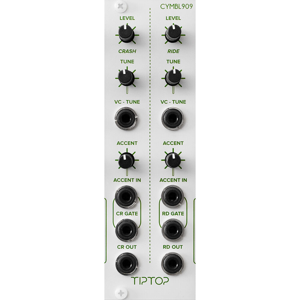 Módulo Eurorack TipTop Audio CYMBL909 Crash y Ride (4 HP) - Original TR-909, Entradas de Gatillo y A 1786790-REG Módulo Eurorack TipTop Audio CYMBL909 Crash y Ride (4 HP) - Original TR-909, Entradas de Gatillo y A 1786790-REG