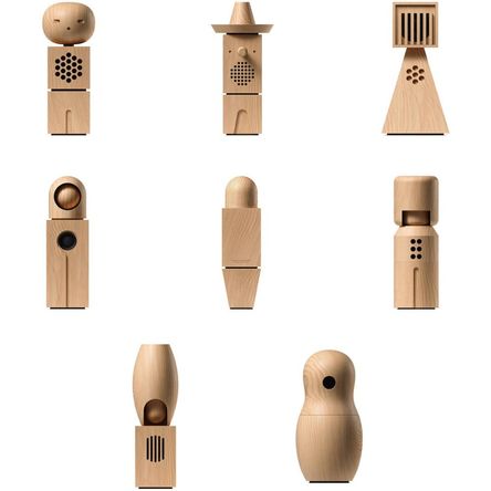 Paquete Completo de Coro de Teenage Engineering: 8 Muñecas de Madera Cantantes Artesanales 1780656-REG
