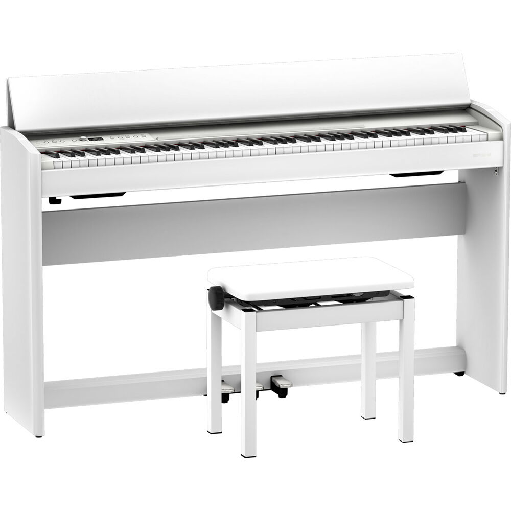 Piano Digital Moderno Roland F701 de 88 Teclas con Soporte y Banco (Blanco) - Diseño Contemporáneo, 1617182-REG Piano Digital Moderno Roland F701 de 88 Teclas con Soporte y Banco (Blanco) - Diseño Contemporáneo, 1617182-REG