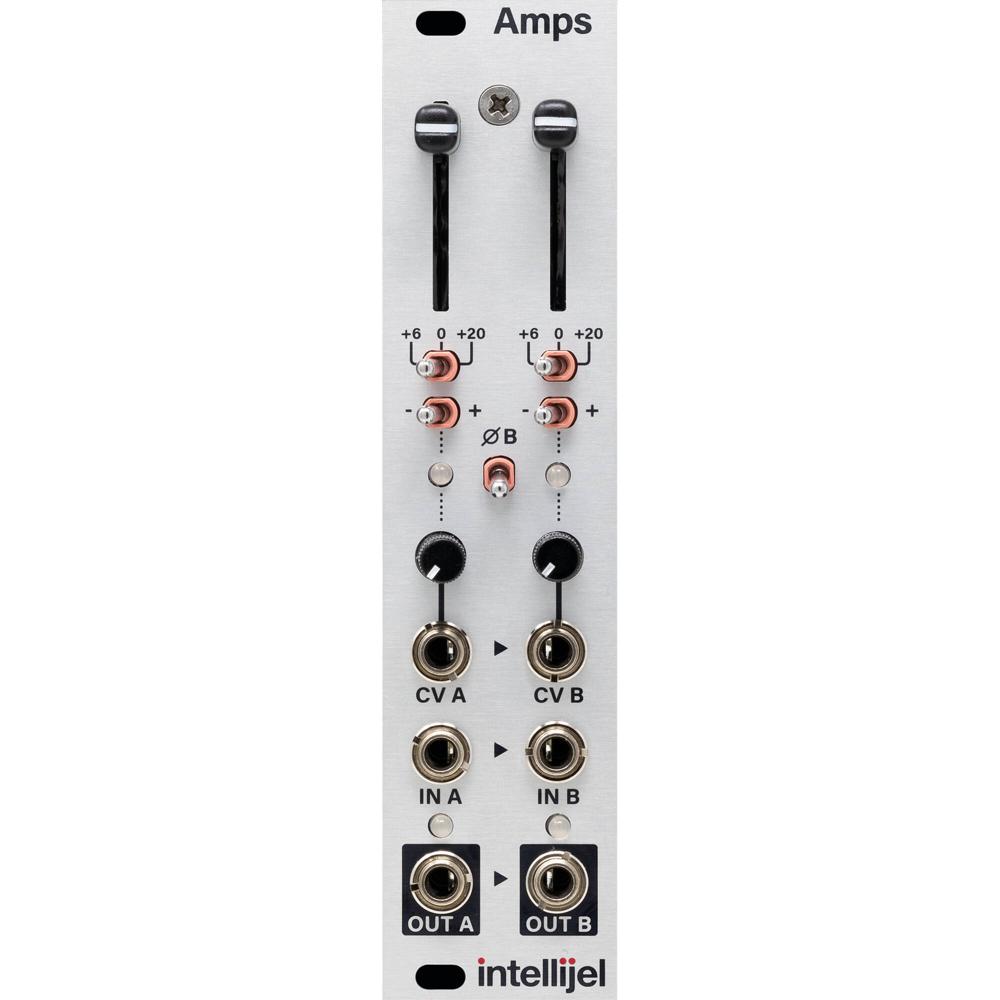 Módulo Eurorack Intellijel Amps Dual VCA Multifuncional y Encadenable (6 HP) - Dos VCAs Lineales de
