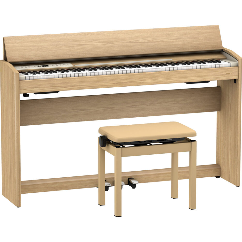 Piano Digital Moderno Roland F701 de 88 Teclas con Soporte y Banco (Roble Claro) - Diseño Contemporá 1617181-REG Piano Digital Moderno Roland F701 de 88 Teclas con Soporte y Banco (Roble Claro) - Diseño Contemporá 1617181-REG