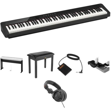 Piano Digital Casio Privia PX-S1100 de 88 Teclas con Soporte, Banco, Auriculares, Pedal (Negro) - Id 1662836-REG Piano Digital Casio Privia PX-S1100 de 88 Teclas con Soporte, Banco, Auriculares, Pedal (Negro) - Id 1662836-REG
