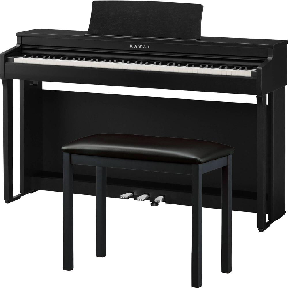 Piano Digital Kawai CN201 con Banco a Juego (Negro Satinado Premium) - Ideal para Principiantes e In 1762669-REG Piano Digital Kawai CN201 con Banco a Juego (Negro Satinado Premium) - Ideal para Principiantes e In 1762669-REG