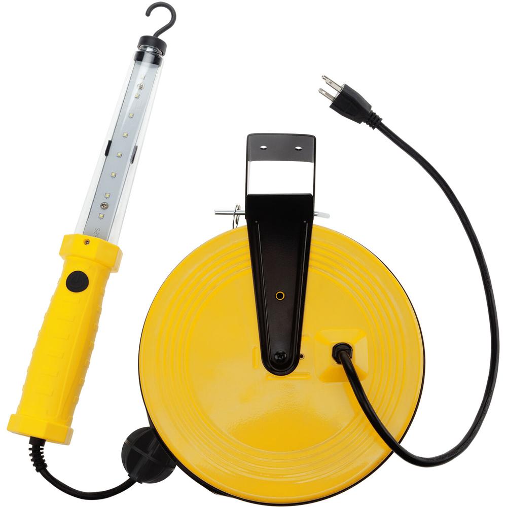 Luz de Trabajo LED Bayco Products 1200 Lúmenes con Gancho Magnético en Carrete Retráctil (50') - Con 1706323-REG Luz de Trabajo LED Bayco Products 1200 Lúmenes con Gancho Magnético en Carrete Retráctil (50') - Con 1706323-REG