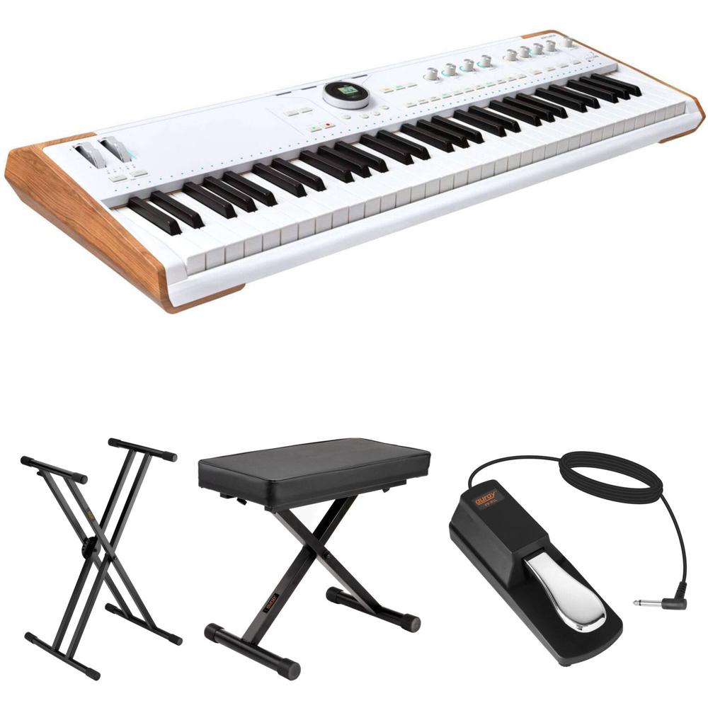 Teclado Arturia Astrolab Avant-Garde Stage Kit con Soporte, Banco y Pedal - 61 Teclas Semi-pesadas,