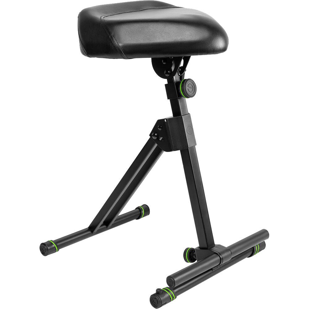 Taburete Ajustable Gravity Stands FM SEAT 1 con Reposapiés - Ideal para Músicos y Performers, Asient