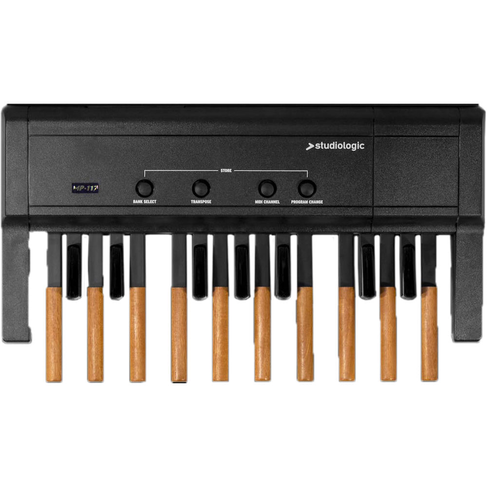 StudioLogic MP-117 Controlador de Pedalera: 17 Notas, Sensible a la Velocidad, Cambio de Canal MIDI 660748-REG StudioLogic MP-117 Controlador de Pedalera: 17 Notas, Sensible a la Velocidad, Cambio de Canal MIDI 660748-REG