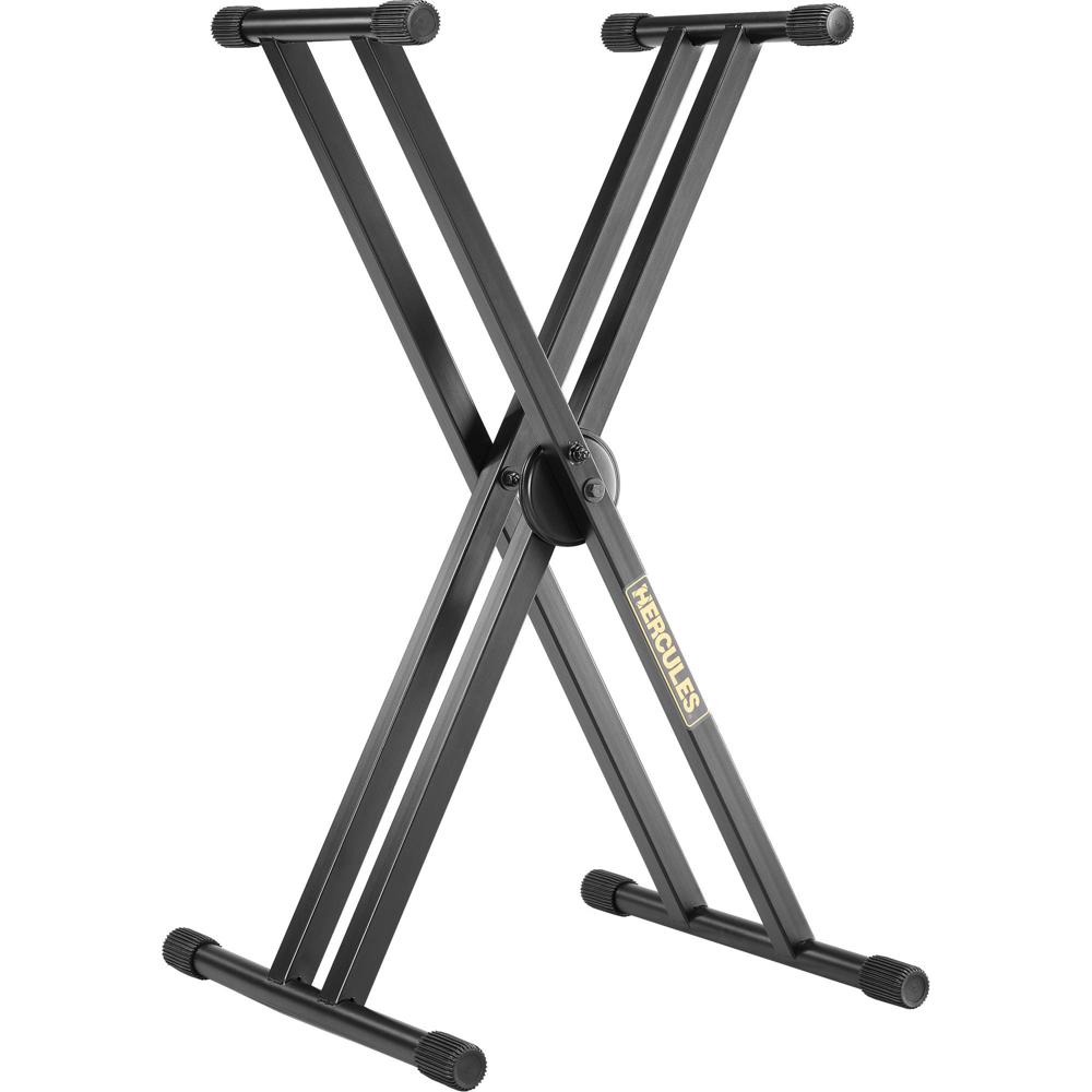Soporte de Teclado HERCULES EZ-Lok Doble-X - Diseño Compacto, Altura Ajustable y Construcción de Ace 1301562-REG Soporte de Teclado HERCULES EZ-Lok Doble-X - Diseño Compacto, Altura Ajustable y Construcción de Ace 1301562-REG