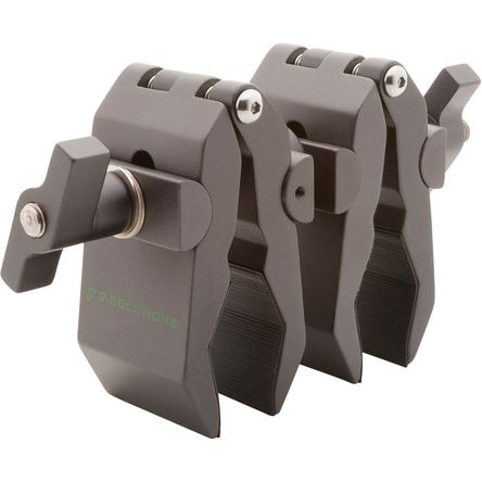 9.SOLUTIONS Python Double Clamp - Capacidad de Carga: 44 lb, Apertura de Mandíbulas: 0 a 1.96 9.SOLUTIONS Python Double Clamp - Capacidad de Carga: 44 lb, Apertura de Mandíbulas: 0 a 1.96