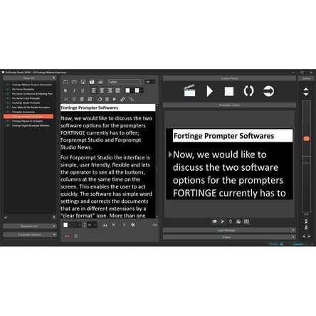 Actualización de Software Fortinge ForPrompt Pro+MOS a ForPrompt Studio - Compatible con Windows 1811085-REG