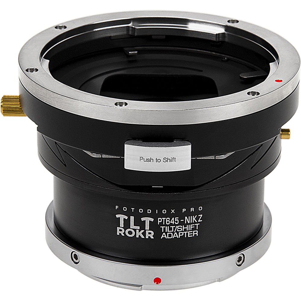Adaptador de Montura FotodioX Pro TLT ROKR Tilt/Shift para Lente Pentax 645 a Cuerpo de Cámara Nikon 1500600-REG Adaptador de Montura FotodioX Pro TLT ROKR Tilt/Shift para Lente Pentax 645 a Cuerpo de Cámara Nikon 1500600-REG