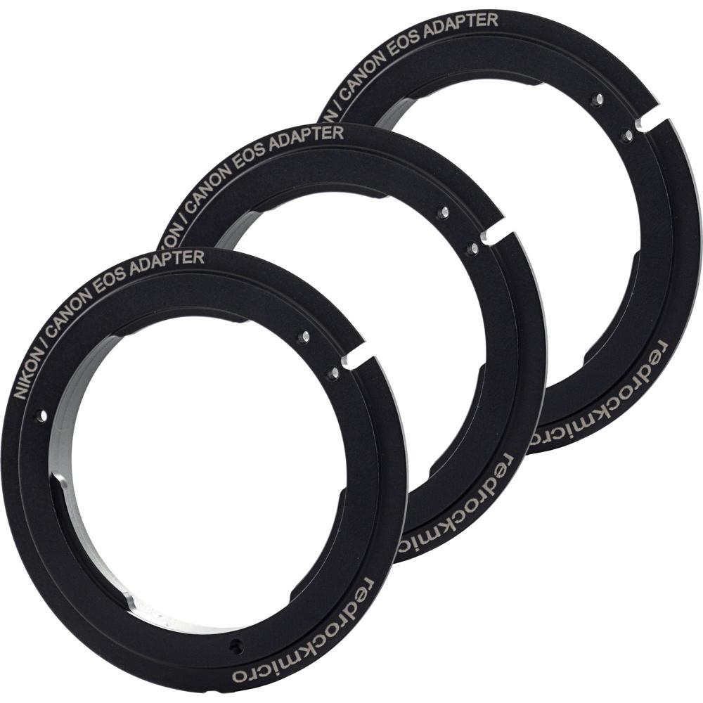 Adaptador de Montura de Lente Redrock Micro Nikon F a Canon EF (Paquete de 3) - Construcción de Alea 970873-REG Adaptador de Montura de Lente Redrock Micro Nikon F a Canon EF (Paquete de 3) - Construcción de Alea 970873-REG