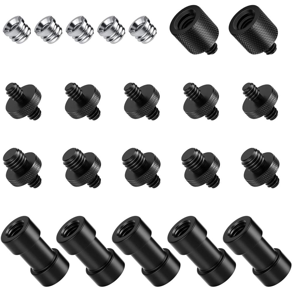 Adaptador de Tornillo para Cámara Neewer ST29 (Juego de 22 Piezas) - Incluye 5 x 1/4 Adaptador de Tornillo para Cámara Neewer ST29 (Juego de 22 Piezas) - Incluye 5 x 1/4