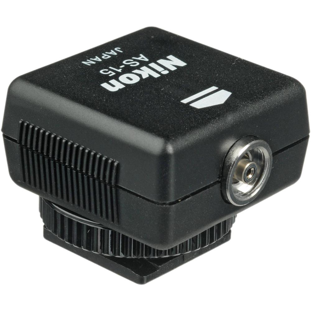 Adaptador de Terminal de Sincronización Nikon AS-15 (Zapato Frío a PC) 37086-REG Adaptador de Terminal de Sincronización Nikon AS-15 (Zapato Frío a PC) 37086-REG