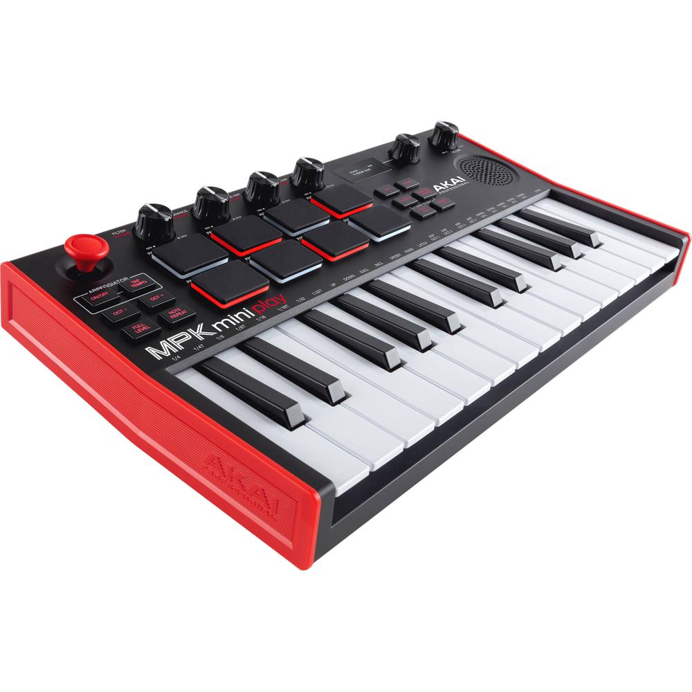 Teclado Compacto y Controlador de Pads Akai Professional MPK Mini Play MK3 con Módulo de Sonido Inte