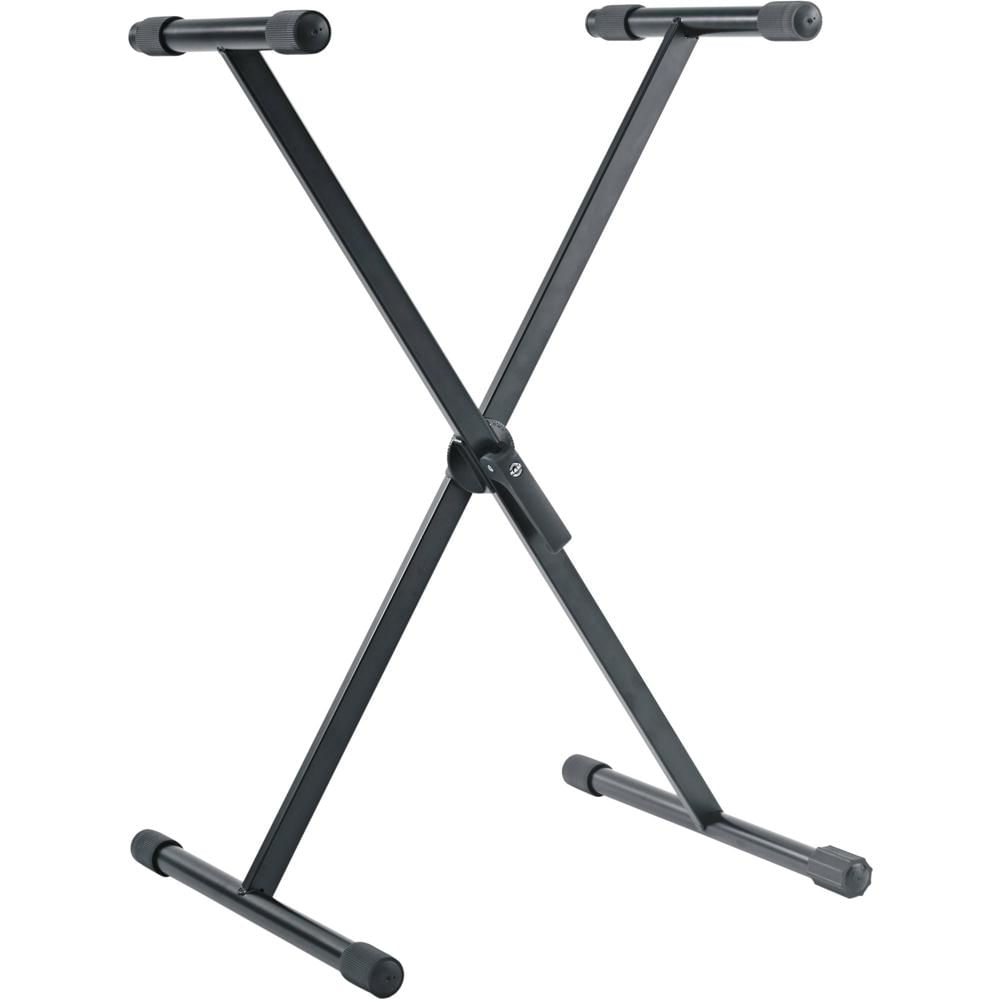 Soporte de Teclado K&M 18933, Estilo X (Negro) - Ideal para Hogar, Escenarios en Vivo y Estudios, Mo