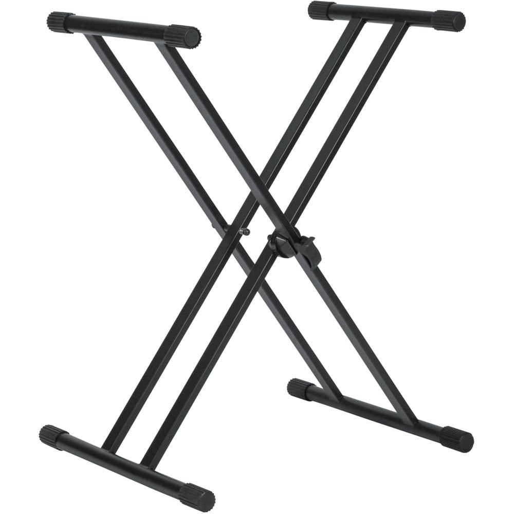Soporte de Teclado Doble en X Gator Frameworks - Resistente, Altura Ajustable (3 a 40 Soporte de Teclado Doble en X Gator Frameworks - Resistente, Altura Ajustable (3 a 40