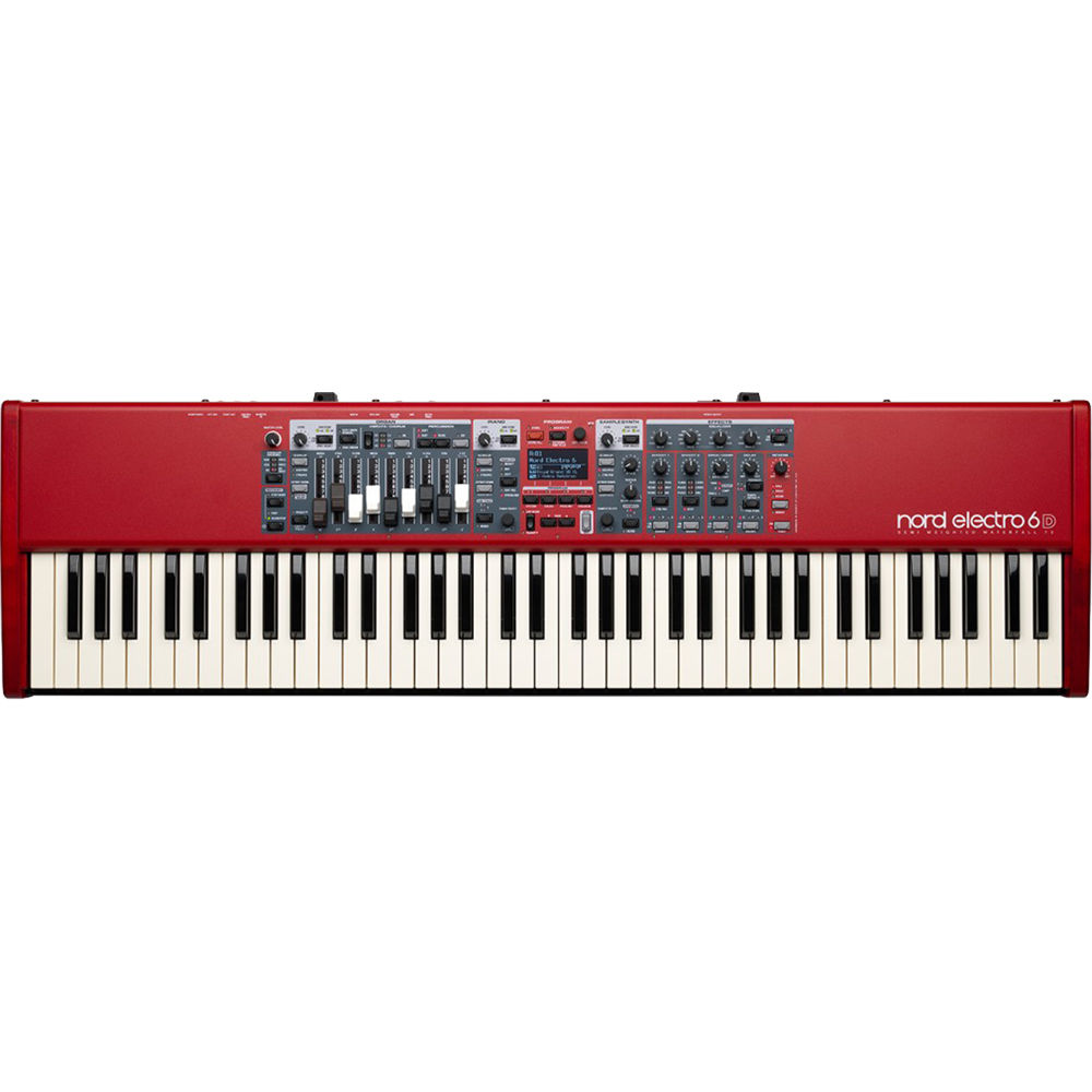 Teclado Nord Electro 6D 73 Notas Semi-Pesado con Punta Waterfall y Simulación de Rueda de Tonos B3 1411123-REG Teclado Nord Electro 6D 73 Notas Semi-Pesado con Punta Waterfall y Simulación de Rueda de Tonos B3 1411123-REG