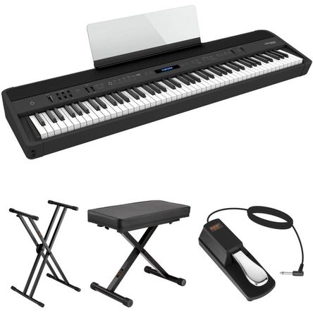 Roland FP-90X Paquete de Valor con Piano Digital, Soporte X, Banco X y Pedal (Negro) - Piano Digital 1647758-REG Roland FP-90X Paquete de Valor con Piano Digital, Soporte X, Banco X y Pedal (Negro) - Piano Digital 1647758-REG