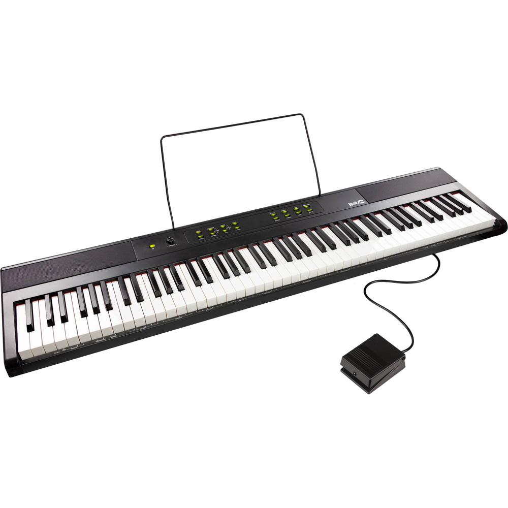 Piano Digital RockJam DP88-V de 88 Teclas con Pedal de Sostenido - Ideal para Principiantes e Interm