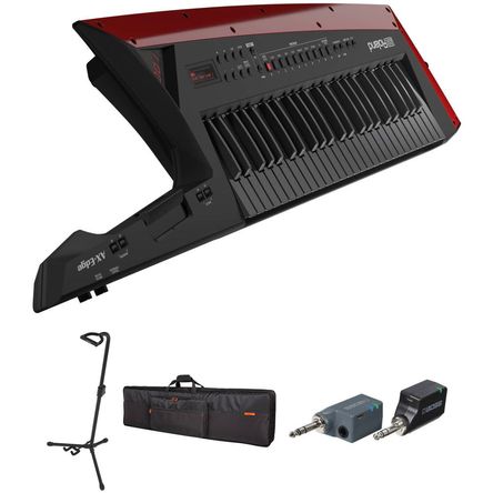 Roland AX-Edge 49-Key Keytar Synthesizer Kit con Sistema Inalámbrico, Soporte Plegable y Bolsa (Negr 1792235-REG Roland AX-Edge 49-Key Keytar Synthesizer Kit con Sistema Inalámbrico, Soporte Plegable y Bolsa (Negr 1792235-REG