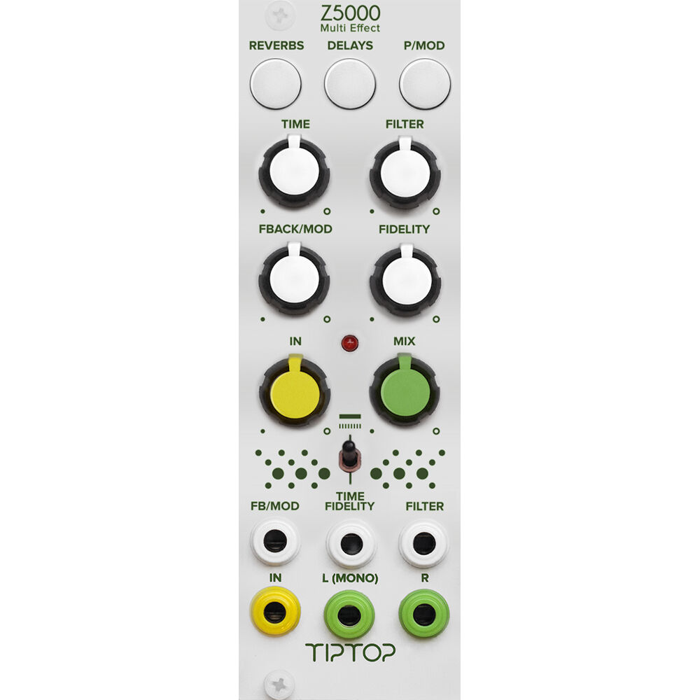 Procesador de Multi-Efectos TipTop Audio Z5000 para Eurorack (8 HP, Blanco) - 24 Efectos, Parámetros