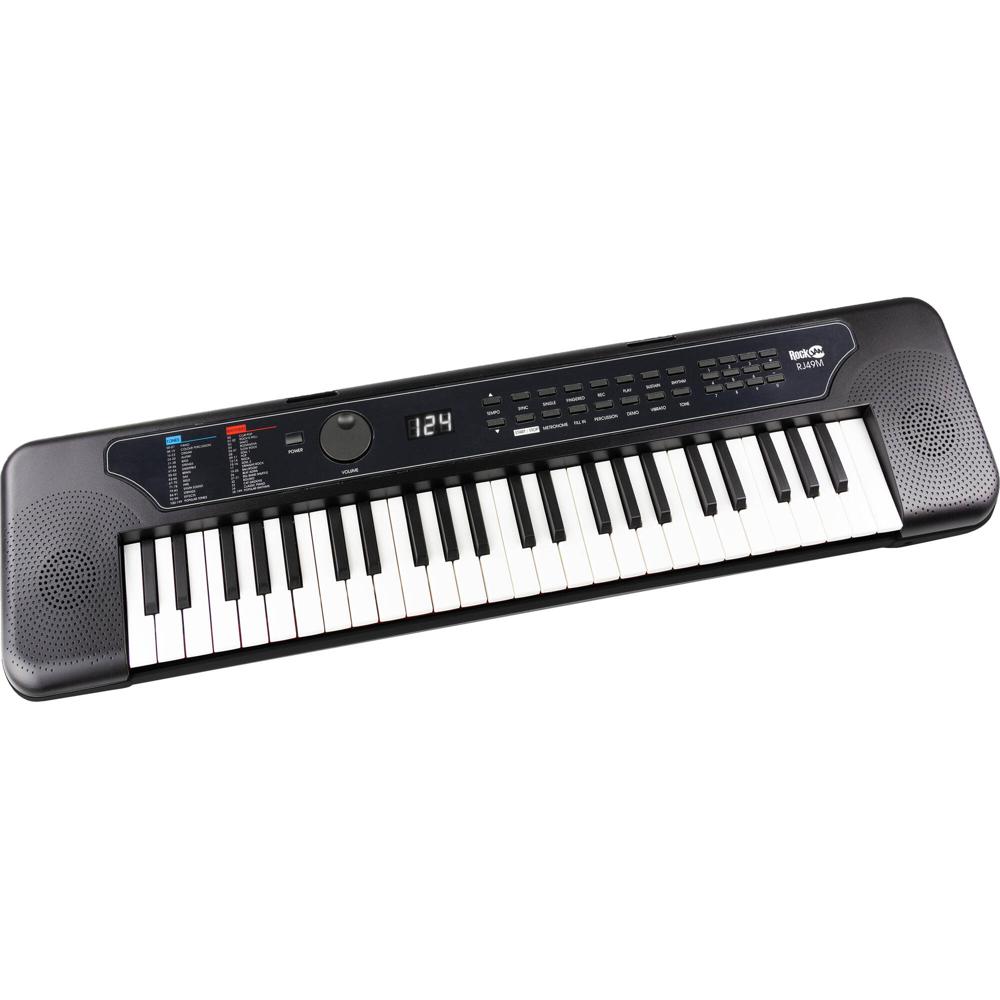 Piano Teclado RockJam de 49 Teclas con Libro de Lecciones - Ideal para Niños y Espacios Reducidos, c