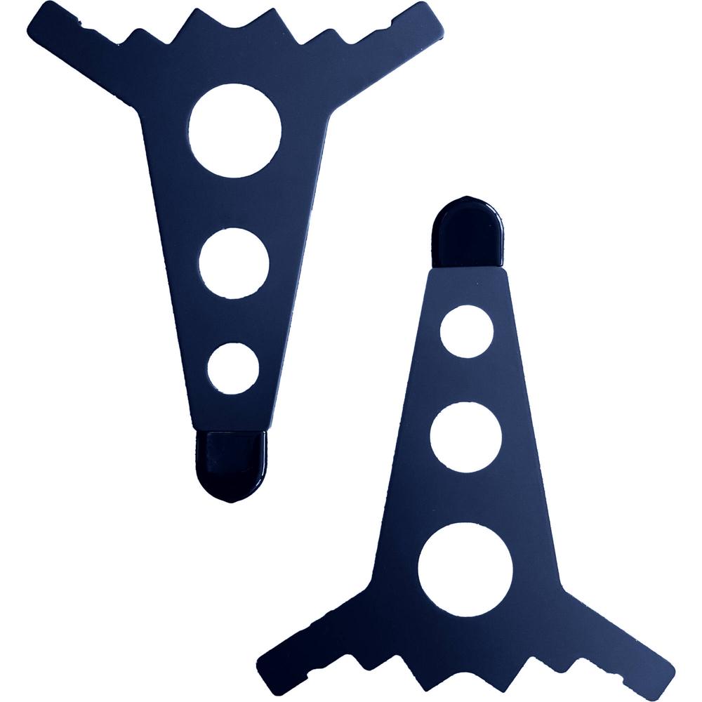 Placas de Unión para Estuches IntelliJel 7U (Par, Negro) - Une Dos Estuches de Rendimiento 7U, Ranur