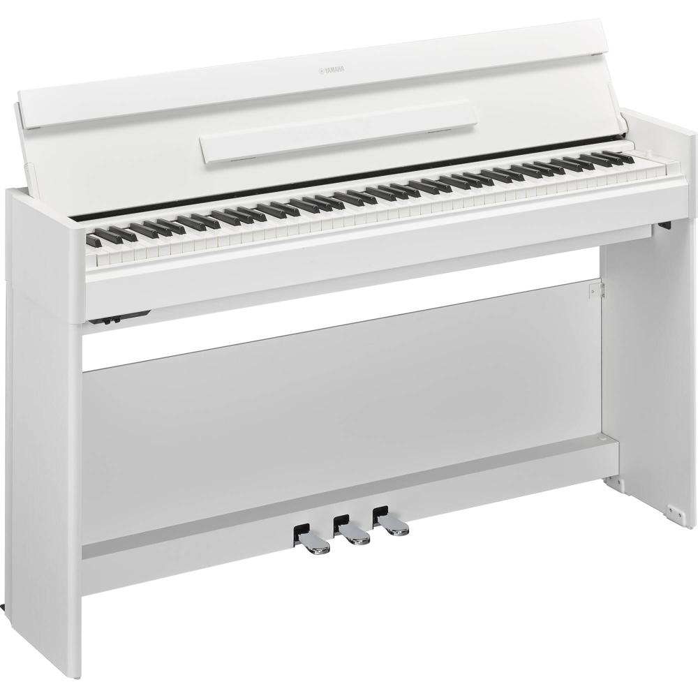 Piano Digital Yamaha ARIUS YDP-S55 de 88 Teclas para Principiantes y Avanzados - Consola Slim Blanca