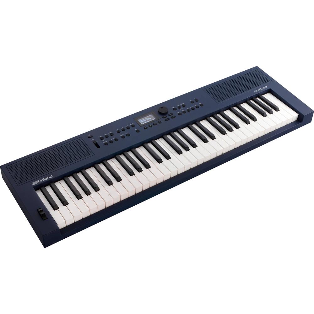 Roland GO:KEYS 3 Teclado Portátil de 61 Teclas Sensibles al Tacto (Azul Medianoche) - Ideal para Pri