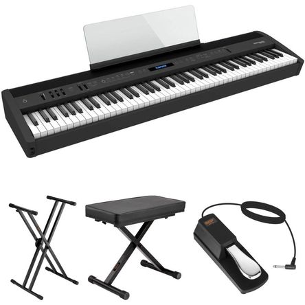 Roland FP-60X Paquete de Valor con Piano Digital, Soporte X, Banco X y Pedal (Negro) - Modelo Compac 1647753-REG Roland FP-60X Paquete de Valor con Piano Digital, Soporte X, Banco X y Pedal (Negro) - Modelo Compac 1647753-REG
